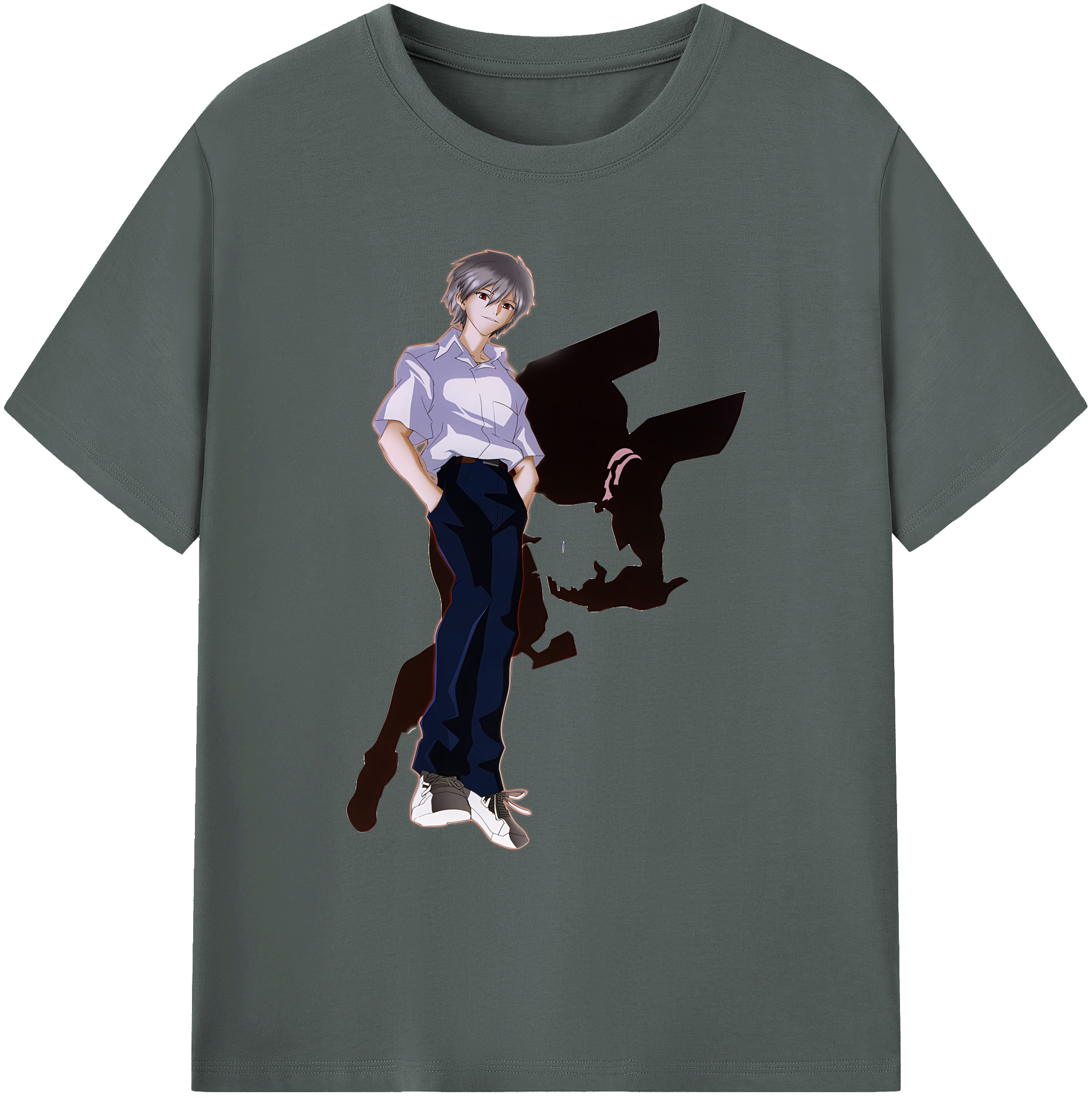 （画像用） EVA 新世紀エヴァンゲリオン 綿100％ メンズ半袖Tシャツ｜肌触りやわらか＆通気性